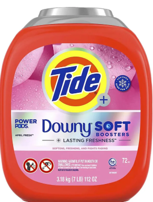 BULK-TIDE POWER PODS-DOWNY SOFT BOOSTERS-APRIL FRESH SCENT-72 CT
