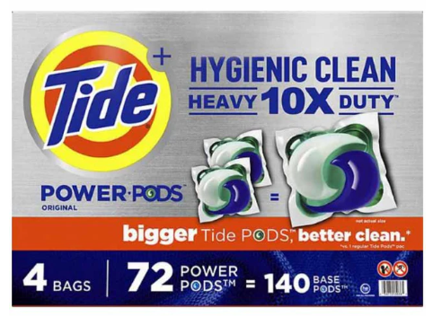 BULK-TIDE-HYGIENIC CLEAN-HEAVY DUTY POWER-72 CT
