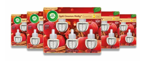 BULK-AIR WIC-SCENTED OIL-APPLE CINNAMON-3.38OZ-5 PACK