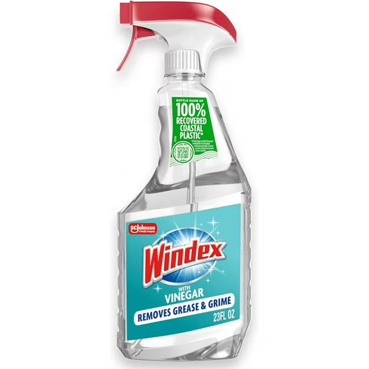 Windex® with Vinegar Glass Cleaner, Spray Bottle, 23 fl oz